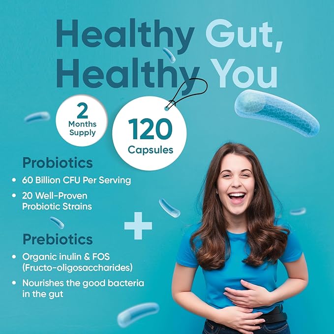 120 Vegan Probiotic Complex Capsules for Adults