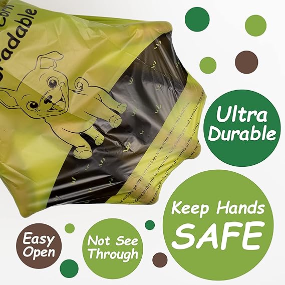 Poo Bags for Dog Waste-540 Extra Thick Strong 100% Leak Proof