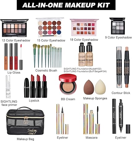 All In One Makeup Kit, Travel Makeup Kit