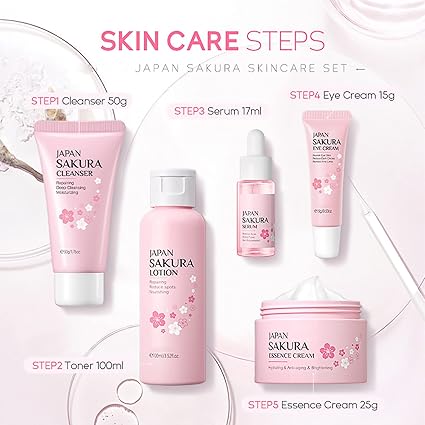 Skincare Set, Skin Essentials Travel Kit All Skin Types (5PCS)