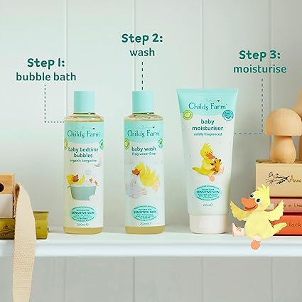 Baby Regime Bundle | Baby Moisturiser 200ml, Baby Wash and Baby Bubbles 250ml