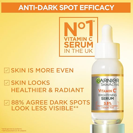 Garnier Vitamin C Serum for Face, Anti-Dark Spots & Brightening Serum, 3.5% Vitamin C