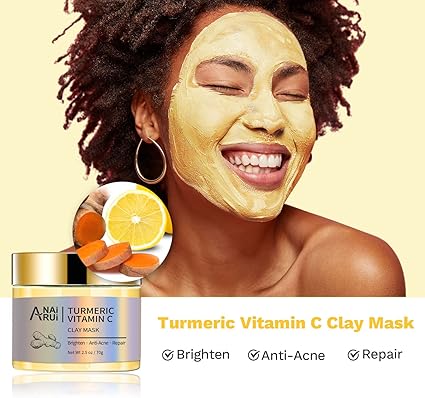 Clay Mask Set for Skin Care - Reduces Acne and Pores, 210g