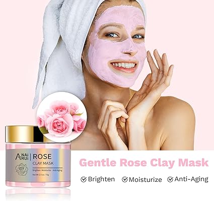 Clay Mask Set for Skin Care - Reduces Acne and Pores, 210g