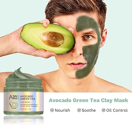 Clay Mask Set for Skin Care - Reduces Acne and Pores, 210g