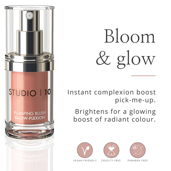 Plumping Blush Glow-Plexion Makeup - Liquid Blush