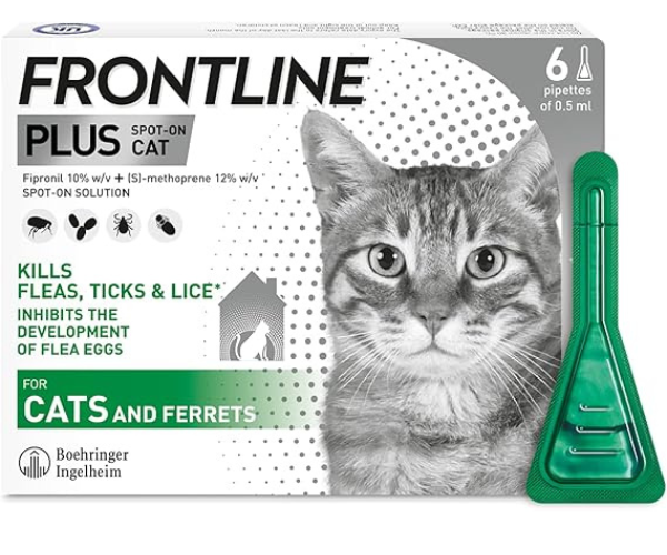 Flea & Tick Treatment for Cats and Ferrets - 6 Pipettes