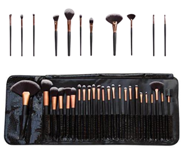 Professional Cosmetic Make Up Brush Set - 24-Piece