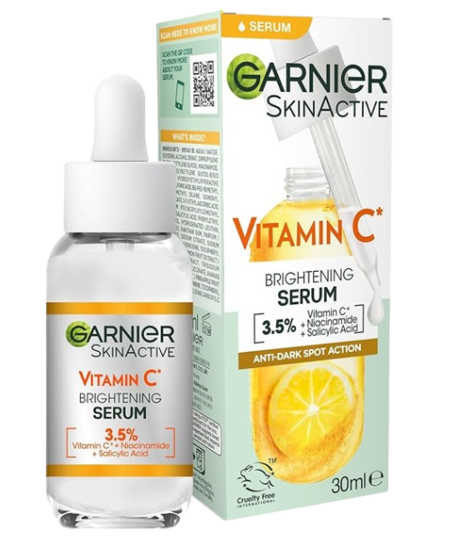 Garnier Vitamin C Serum for Face, Anti-Dark Spots & Brightening Serum, 3.5% Vitamin C