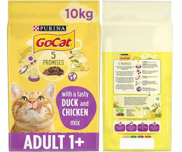 Adult Chicken & Duck Dry Cat Food 10kg