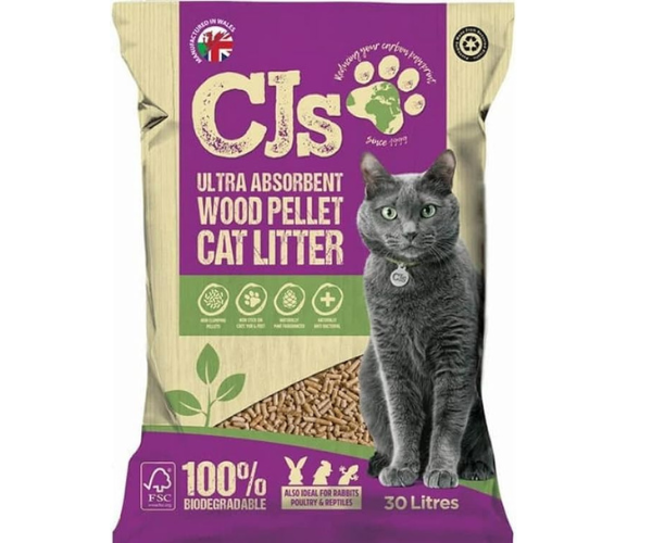 Cat Litter Ultra Absorbent Wood Pellets-30L